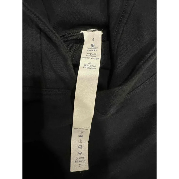 Lululemon Black Long Sleeve Hooded Cut Above Hoodie Size 4 - Picture 4 of 5